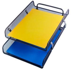 Bandeja para escritorio de metal 2  pisos