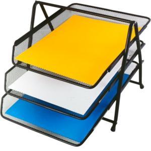 Bandeja para escritorio de metal 3 pisos