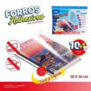 Forros adhesivos POINTER 50 X 36 cm 11 unidades