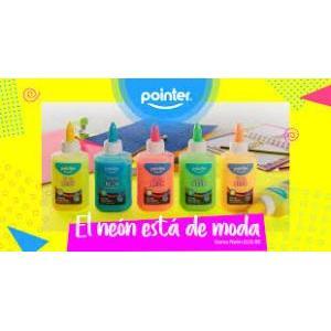 Goma neon escarchada 88 ml (grande) POINTER