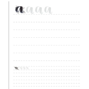 Hojas LETTERING A4 X 48