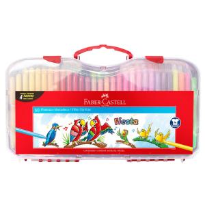 Marcadores Faber Castell Valija x 60 finos