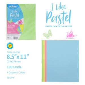 Papel de color pastel POINTER X 100 hs 75 grs