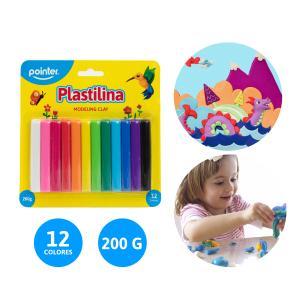Plastilina 12 colores 200gr