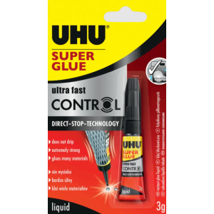 SUPER GLUE CONTROL UHU 3 GRS