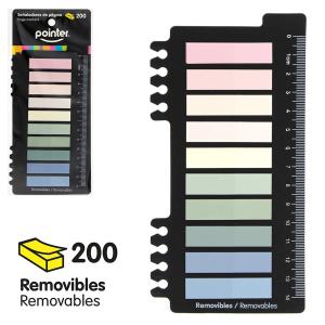 Señaladores de pagina POINTER 10 colores x 200