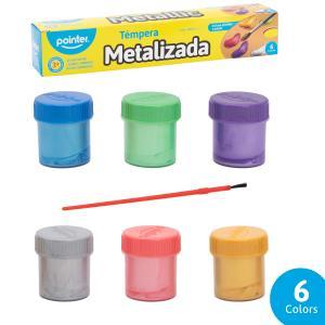 Temperas Pointer METALIZADA X 6 colores